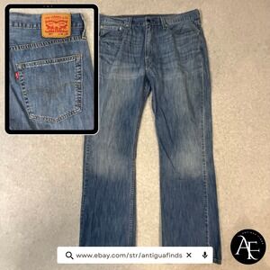 Levi's 527 Slim Bootcut Jeans Mens 36x32 Medium Wash Denim Blue 05527-0175